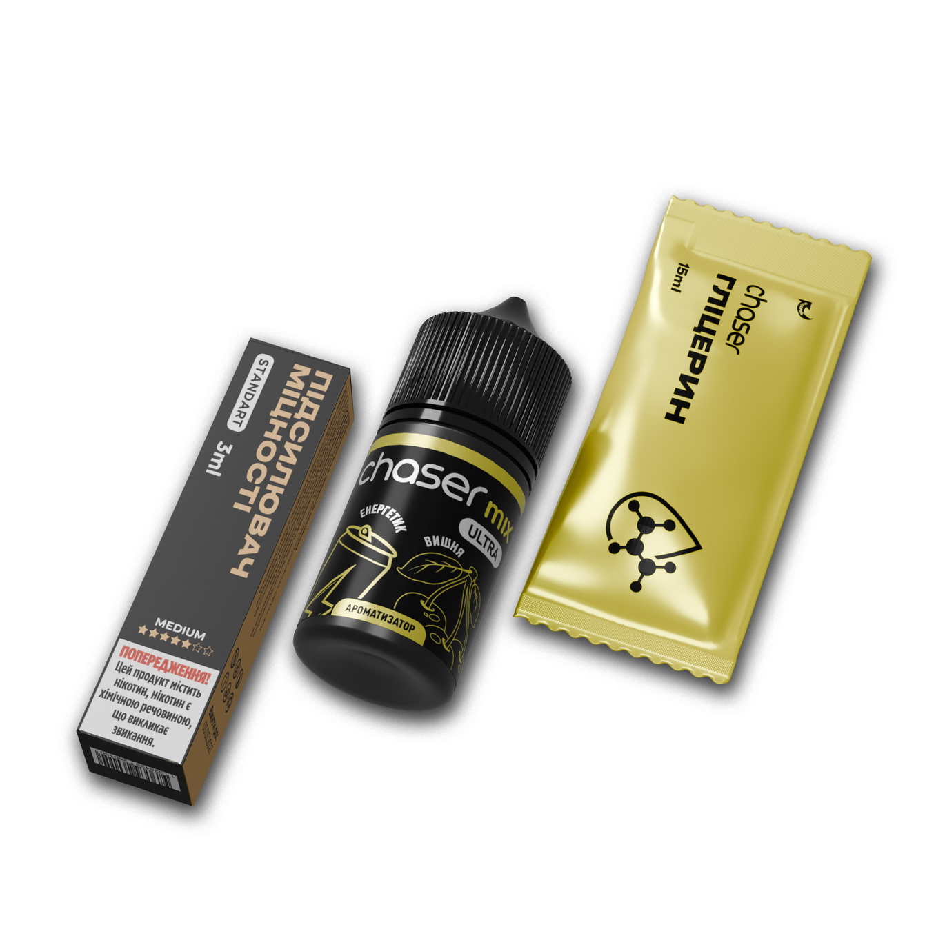 Набір рідини Chaser Mix 30 мл 65 мг Salt Energy Cherry (Енергетик